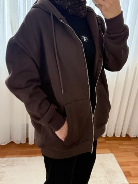 Oversize Kapşonlu Sweat