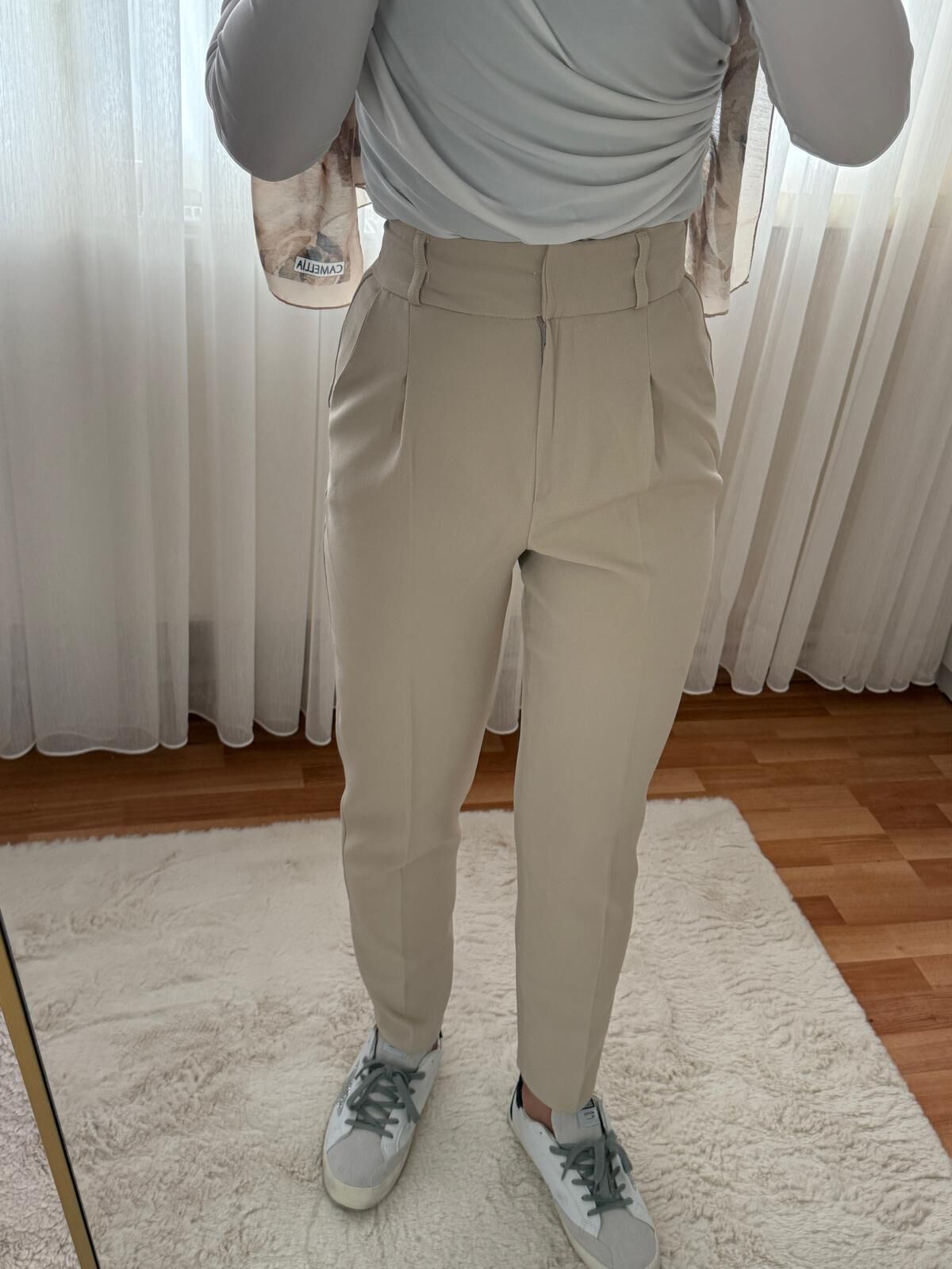 Yüksek Bel Havuç Pantolon