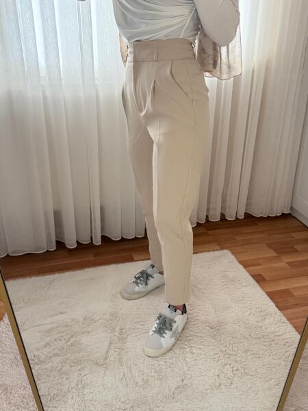 Yüksek Bel Havuç Pantolon