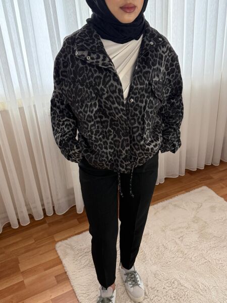Leopar Ceket XL