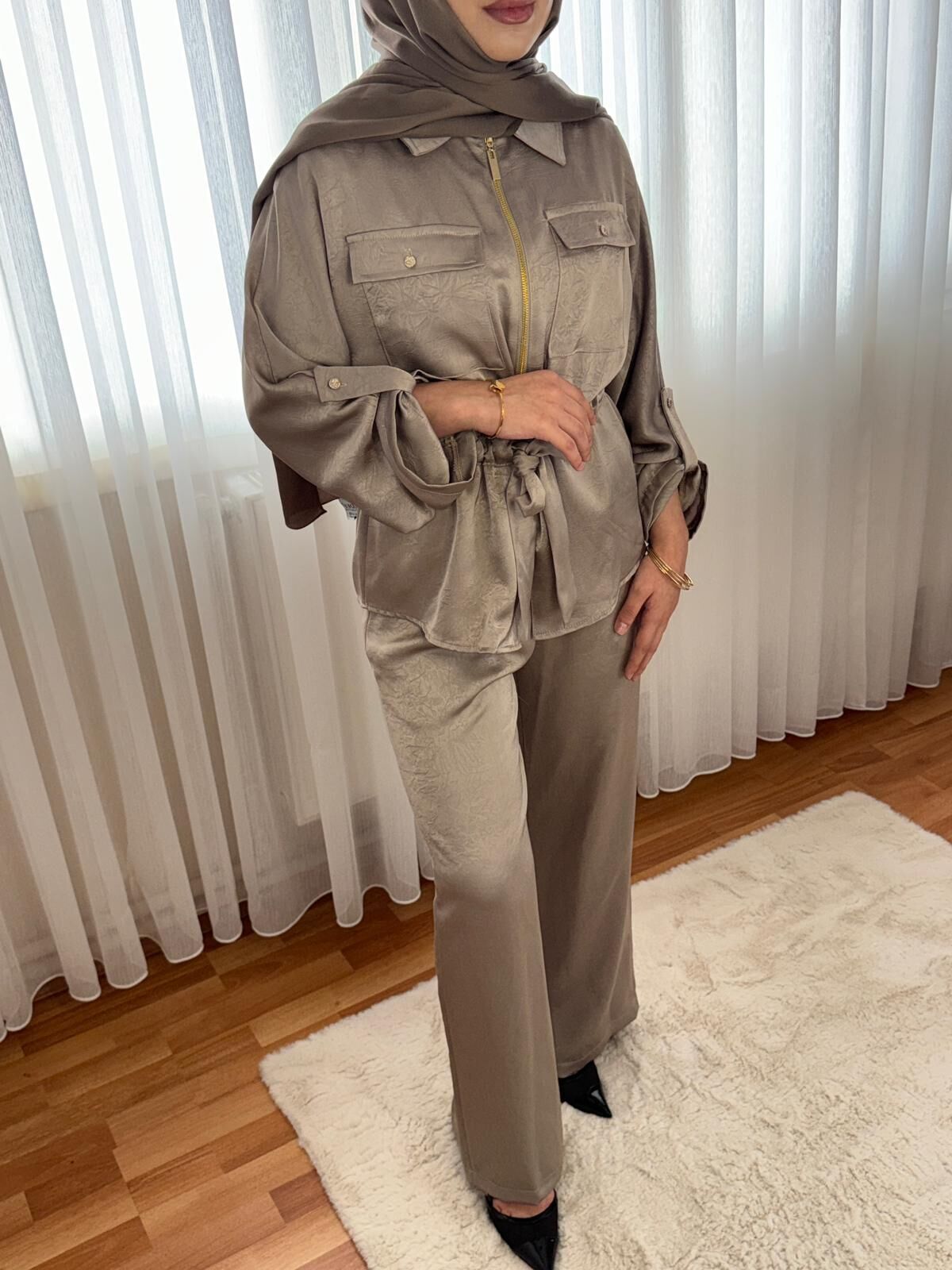 Parlak Bağlamalı Takım